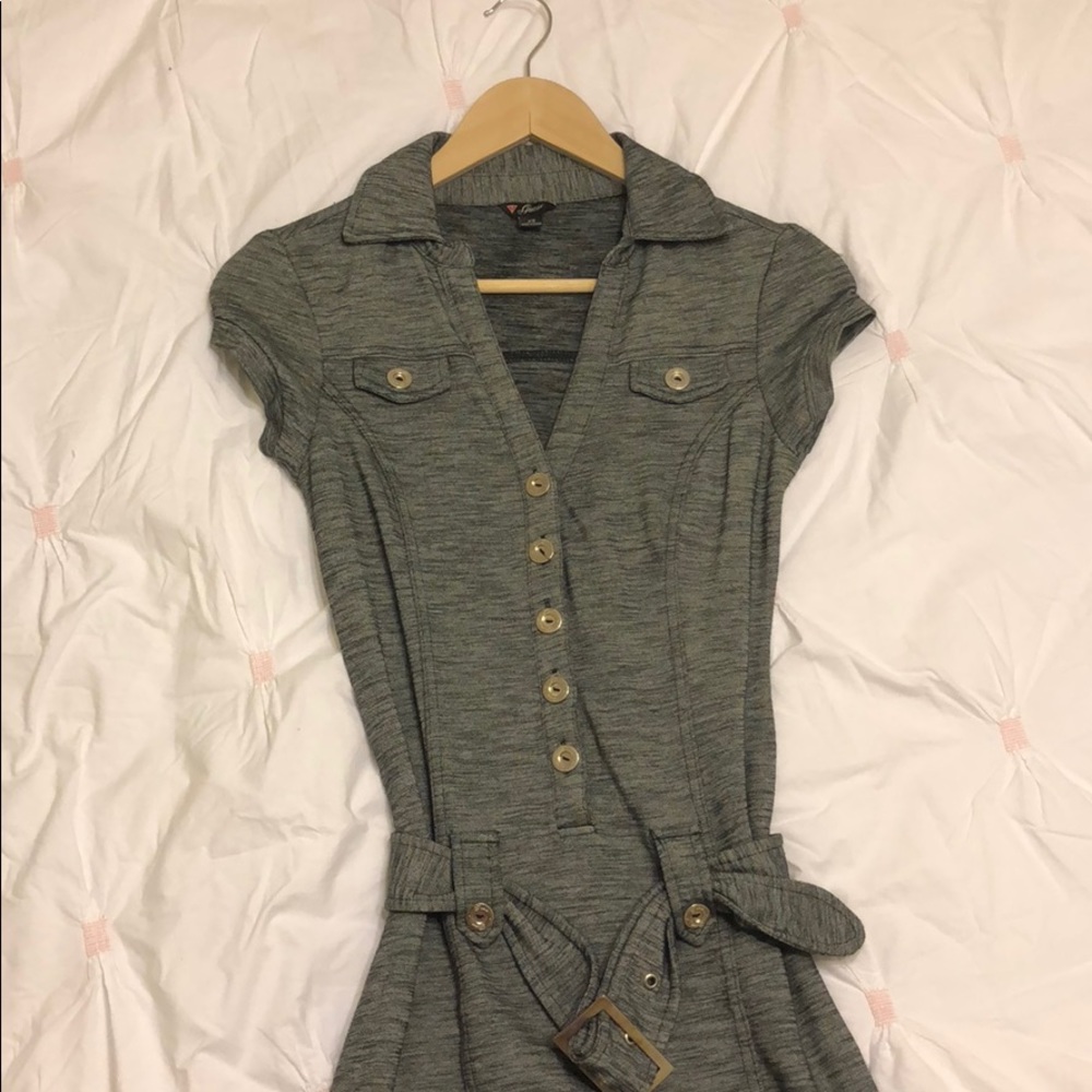 Guess BodyCon Button Down Dress